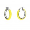 Hoop Earrings, Enamel, Earring Findings, KL-415 SM 3,8x14,8 mm col.