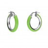 Hoop Earrings, Enamel, Earring Findings, KL-415 SM 3,8x14,8 mm col.