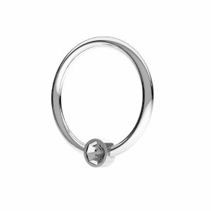 Anhänger Basis ohne Kristall, Silberschmuck, ODL-00703 13,5 mm