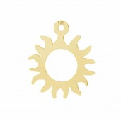 Aurinko-riipus, hopeakorut, koruosat, LKM-3130 - 0,50 12,8x14,7 mm