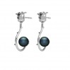  Earrings with Pearl, Earring Findings, KLS ODL-00192 15,5x24 mm