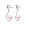  Earrings with Pearl, Earring Findings, KLS ODL-00192 15,5x24 mm