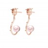  Earrings with Pearl, Earring Findings, KLS ODL-00192 15,5x24 mm