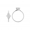 Ring with Crystal, L, Jewelry Findings, RING 01784 CRYSTAL 2x6 mm