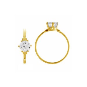 Sormus kristallilla, L, koruosat, hopeakorut, RING 01784 CRYSTAL 2x6 mm