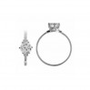 Ring with Crystal, L, Jewelry Findings, RING 01784 CRYSTAL 2x6 mm