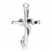Cross Pendant, Silver Jewelry, ODL-01040 16,3x27,8 mm