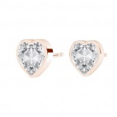 Heart Earrings, Earring Findings, KLS ODL-01044 6,4x6,8 mm ver.2