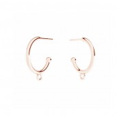 Earrings Base, Jewelry Findings, Earring Findings, CON 1 KLK-420 16,5x20,5 mm ver.2