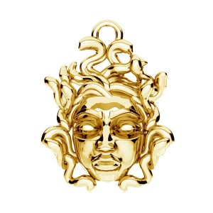 Medusa-riipus, hopeakorut, koruosat, ODL-01043 15x20,3 mm