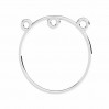 Anhänger Basis, Silberschmuck, Schmuckteile, EL 47 25x25 mm