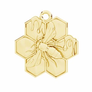 Biene-Anhänger, Silberschmuck, CON-1 ODL-00948 17,9x19 mm