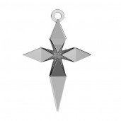 Cross Charm, Crucifix, Silver Jewelry, ODL-01052 19,7x30 mm