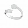 Ring, Silberring, Silberschmuck, Ringteile, U-RING LKM-3175 - 05 6x20 mm