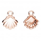 Seashell Pendant, Jewelry Findings, Silver Jewelry, ODL-01100 10x12 mm