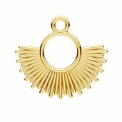 Sun Pendant, Jewelry Findings, Silver Jewelry, ODL-01086 16,5x19,3 mm