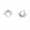 Sun Ear Posts, Earring Findings,  KLS ODL-01087 9x12,5 mm