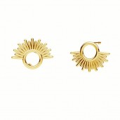 Sun Ear Posts, Earring Findings,  KLS ODL-01087 9x12,5 mm