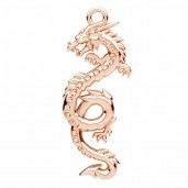 Dragon Pendant, Jewelry Findings, Silver Jewelry, ODL-01108 12x31,6 mm