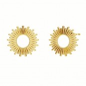Sun Ear Posts, Earring Findings,  KLS ODL-01096 12,2x12,2 mm