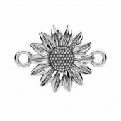 Flower Pendant, Jewelry Findings, Silver Jewelry, ODL-01085 13,8x19,3 mm