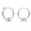 Knotenohrstecker, Ohringteile, Silberschmuck, KLS ODL-01077 15,5x17,5 mm