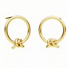 Knotenohrstecker, Ohringteile, Silberschmuck, KLS ODL-01077 15,5x17,5 mm