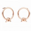 Knot Earring Posts, Earring Findings, Jewelry Findings, KLS ODL-01077 15,5x17,5 mm