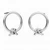 Knotenohrstecker, Ohringteile, Silberschmuck, KLS ODL-01077 15,5x17,5 mm
