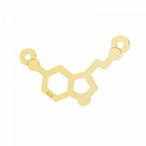 Serotoniini-riipus, hopeakorut, koruosat, LKM-3247 11,1x17,9 mm Serotoniini-riipus, hopeakorut, koruosat, LKM-3247 11,1x17,9 mm