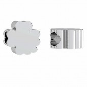 Silberperle, Schmuckteile, Zwischenteile, BDS OWS-00209 10x10 mm