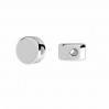 Hopeahelmet, koruosat, hopeakorut, BDS OWS-00208 5x5 mm