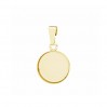 Pendant Base for Resin, 14mm, Jewelry Findings, KR FMG-R 2,3x14 mm