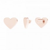 Heart Pendant, Silver Jewelry, Jewelry Findings, LKM-3252 - 0,50 4,7x5 mm