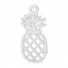 Ananas-riipus, hopeakorut,  LK-2114 - 0,50 8,2x17,6 mm