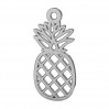 Ananas-riipus, hopeakorut,  LK-2114 - 0,50 8,2x17,6 mm