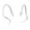 Schlangen-Anhänger, Silberschmuck, Schmuckteile, OWS-00155 12x27,4 mm