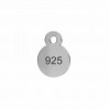 Hallmark Tag, Heart, Pendant, Silver 925, Jewelry Findings, LKM-3272 - 0,50 5x7 mm