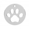 Dogs Paw Pendant, Animal Paw, Silver Jewelry, LKM-3262 - 0,50 13x13 mm