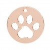Dogs Paw Pendant, Animal Paw, Silver Jewelry, LKM-3262 - 0,50 13x13 mm