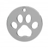 Dogs Paw Pendant, Animal Paw, Silver Jewelry, LKM-3262 - 0,50 13x13 mm
