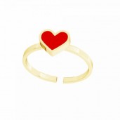 Heart Ring, Silver Jewelry, Jewelry Findings, U-RING ODL-01117 6,5x20 mm ver.2