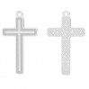 Kreuz-Anhänger, Kruzifix, Silberschmuck, LKM-3278 - 0,60 13,4x23,1 mm