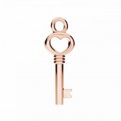 Avain-riipus, hopeakorut, koruosat, ODL-01167 6,4x18,5 mm