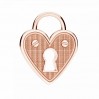 Vorhängeschloss-Anhänger, Silberschmuck, Schmuckzubehör, ODL-01166 13,5x17 mm