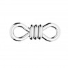 Ääretön-merkki riipus, Infinity, hopeakorut, ODL-01168 4,8x13 mm
