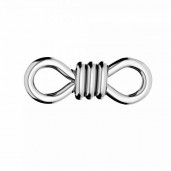 Infinity Sign Pendant, Silver Jewelry, ODL-01168 4,8x13 mm
