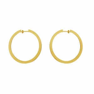 Kreis-Ohrstecker, Ohringteile, Silberschmuck, KLS LKM-3243 - 0,80 39x40 mm