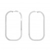 Rectangle Earrings, Earring Findings, Jewelry Findings, KLS LKM-3241 - 0,80 40x70 mm