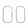 Rectangle Earrings, Earring Findings, Jewelry Findings, KLS LKM-3241 - 0,80 40x70 mm
